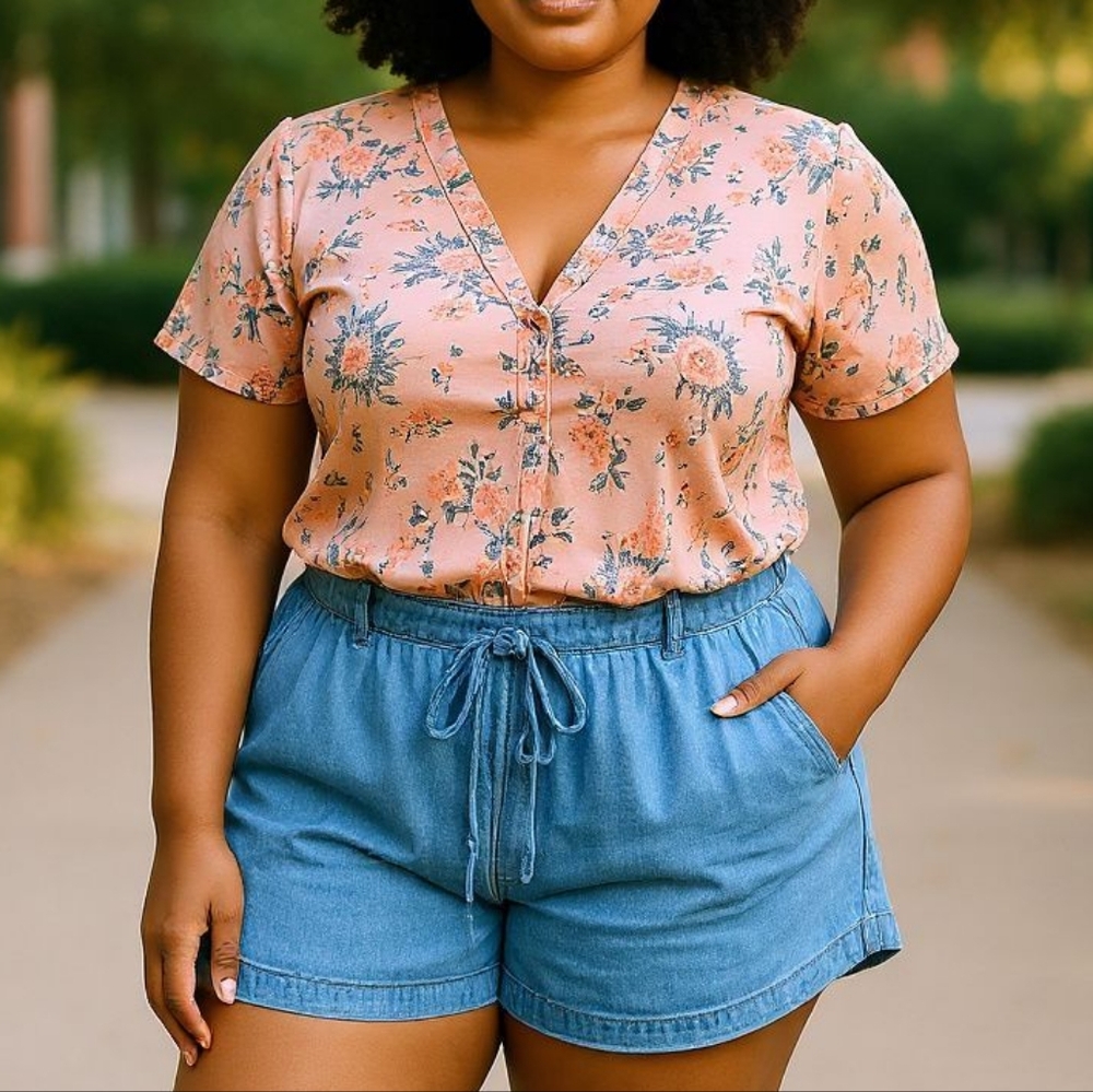 Red Camel curvy shorts